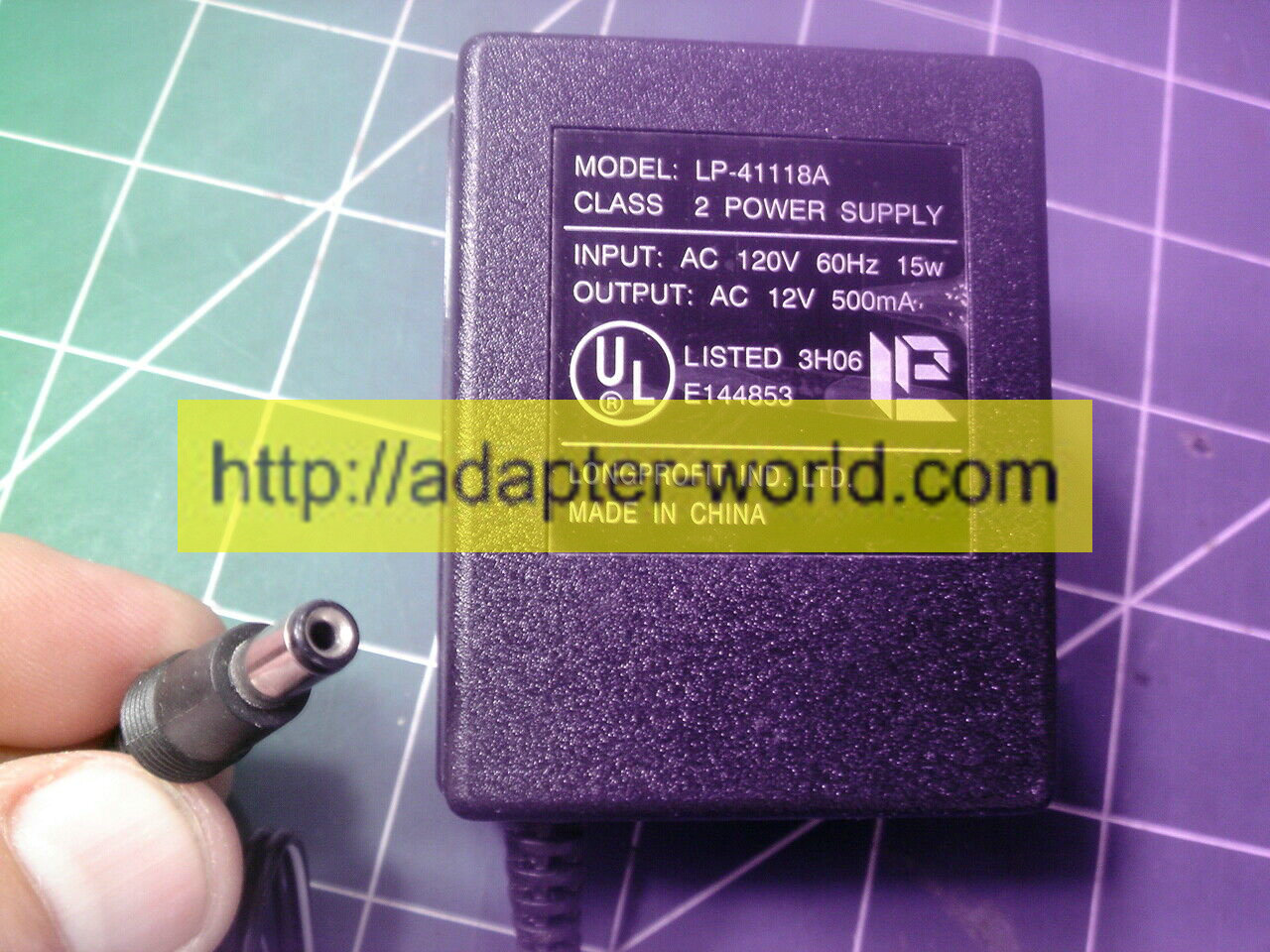 *100% Brand NEW* CORD LP-41118A 12VAC 500mA AC/AC WALL WART POWER SUPPLY ADAPTER POWER SUPPLY